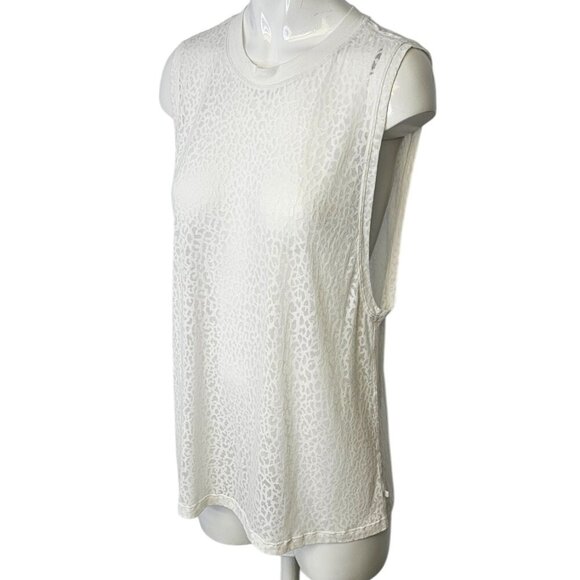 Lululemon All Yours Boyfriend Tank, Veil, City Camo Burnout White - Picture 7 of 7